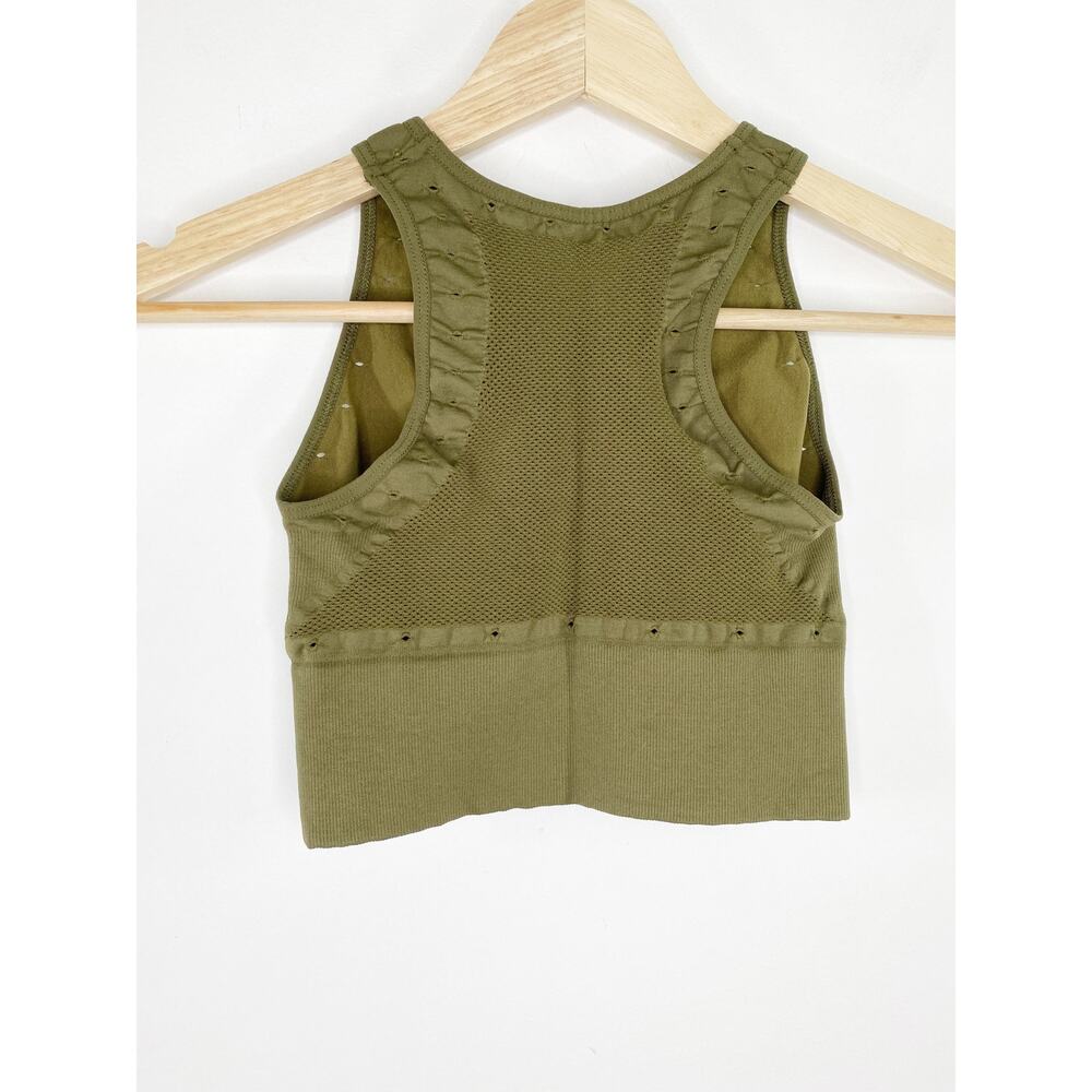 Free People Movement Green High Neck Sports Bra Womens Size XS/S OB680879 - Picture 2 of 6